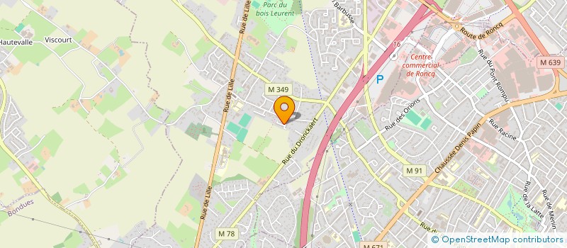 localisation de l'entreprise JMG CARRELAGE à RONCQ