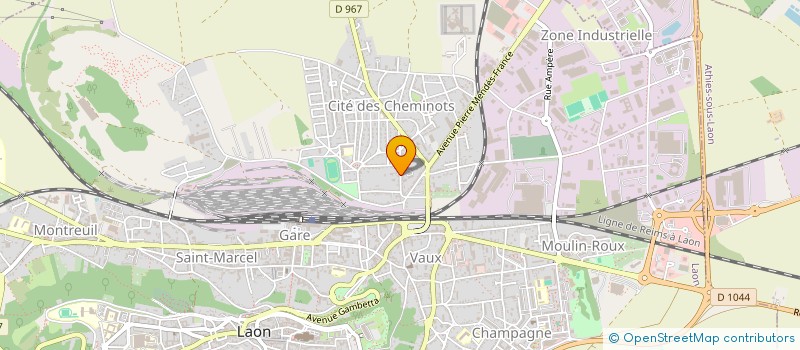 localisation de l'entreprise JMG IMMOBILIER à LAON