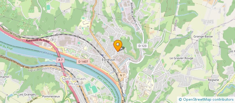 localisation de l'entreprise JMG PLOMBERIE  CHASSE-SUR-RHONE