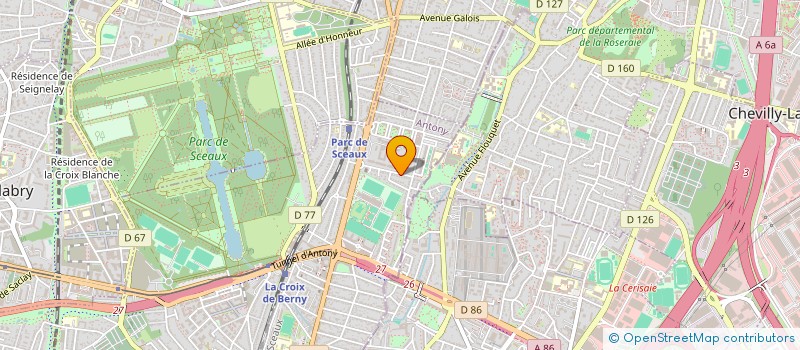 localisation de l'entreprise JMG - RAIL CONSULTANT à ANTONY