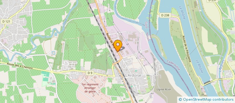 localisation de l'entreprise JMG2  LAUDUN L'ARDOISE