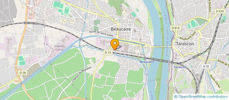 localisation de l'entreprise JMGA FRANCE SOLAIRE  BEAUCAIRE