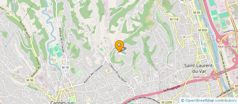 localisation de l'entreprise JMGA IMMO à CAGNES-SUR-MER