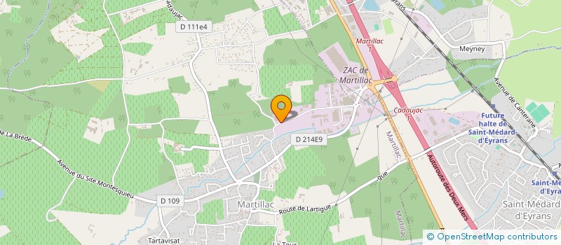localisation de l'entreprise JMGR à MARTILLAC