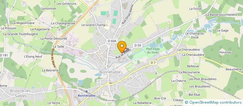 localisation de l'entreprise JMH  BONNETABLE