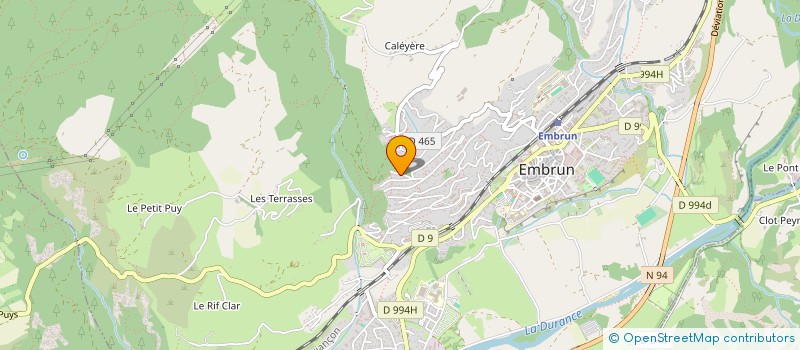 localisation de l'entreprise JMH à EMBRUN