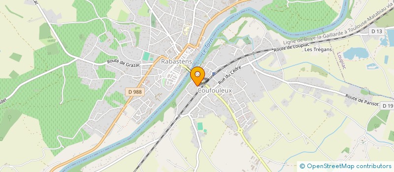 localisation de l'entreprise JMH  RABASTENS