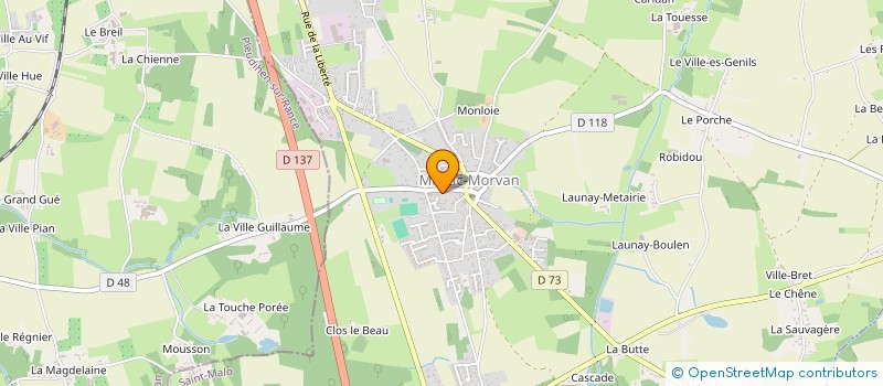 localisation de l'entreprise JMH  MINIAC-MORVAN