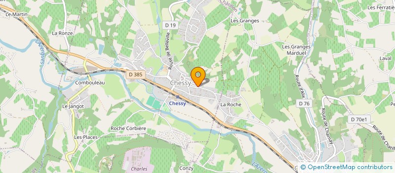 localisation de l'entreprise JMH  CHESSY