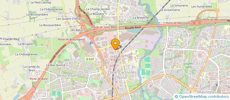 localisation de l'entreprise JMH CAR  SAINT-GREGOIRE