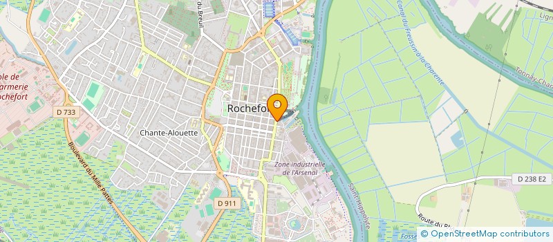 localisation de l'entreprise JMH MENUISERIES à ROCHEFORT