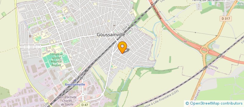 localisation de l'entreprise JMH TRANSPORT  GOUSSAINVILLE