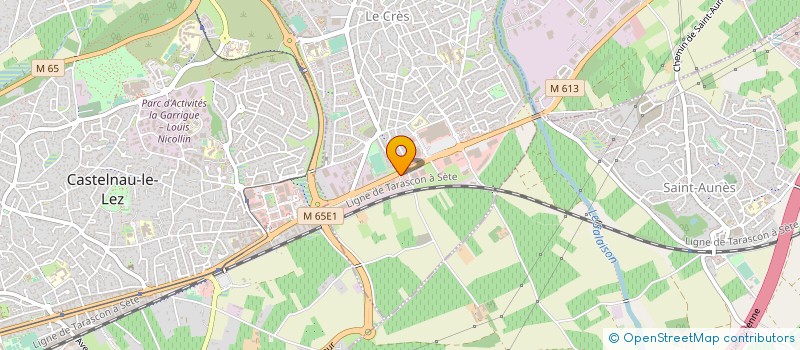 localisation de l'entreprise JMH TRAVAUX  LE CRES