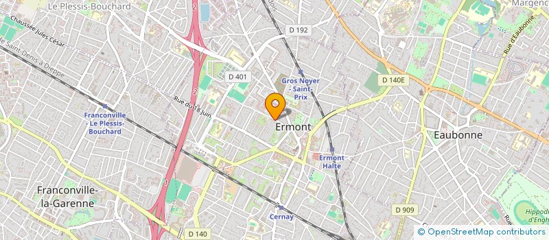 localisation de l'entreprise JMHARFER à ERMONT