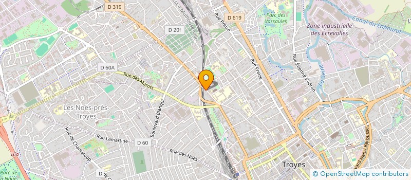 localisation de l'entreprise JMI IMPRIMERIE à TROYES