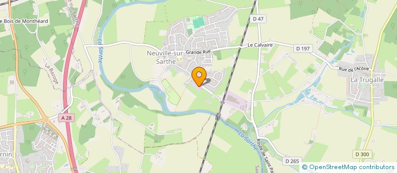 localisation de l'entreprise JMJ 20  NEUVILLE-SUR-SARTHE