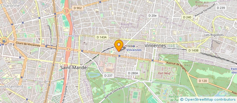 localisation de l'entreprise JMJ à VINCENNES