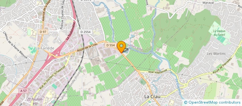localisation de l'entreprise JMJ à SOLLIES-TOUCAS