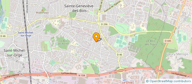 localisation de l'entreprise JMJ à SAINTE-GENEVIEVE-DES-BOIS