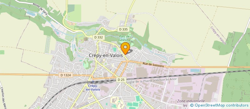 localisation de l'entreprise JMJ  CREPY-EN-VALOIS