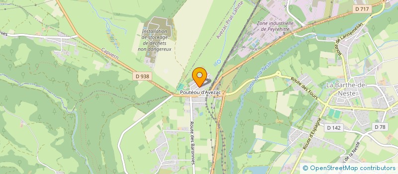 localisation de l'entreprise JMJ  AVEZAC-PRAT-LAHITTE