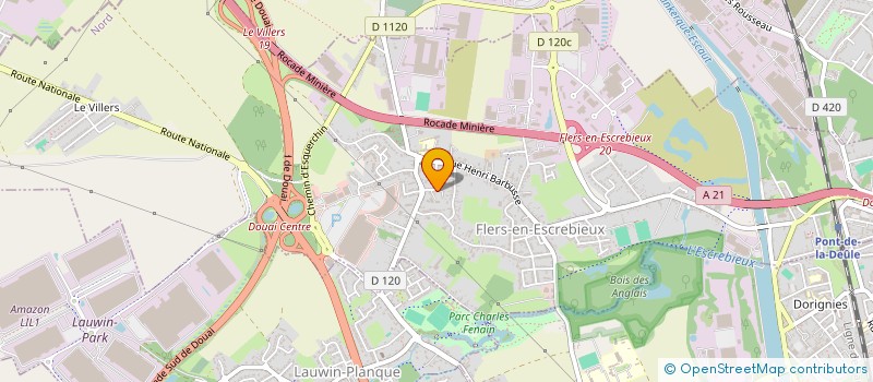 localisation de l'entreprise JMJ  FLERS EN ESCREBIEUX