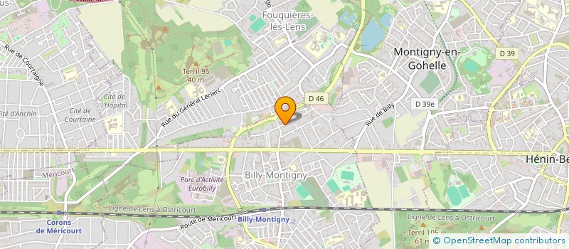 localisation de l'entreprise JMJ ETANCHE  BILLY-MONTIGNY