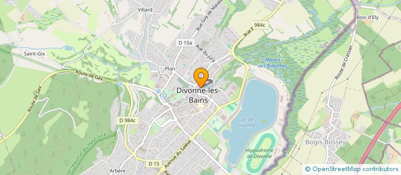 localisation de l'entreprise JMJ HOLDING à DIVONNE-LES-BAINS