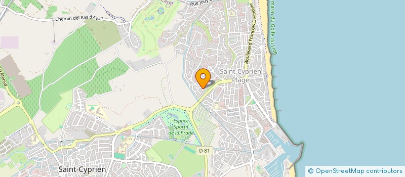 localisation de l'entreprise JMJ IMMOBILIER à SAINT-CYPRIEN