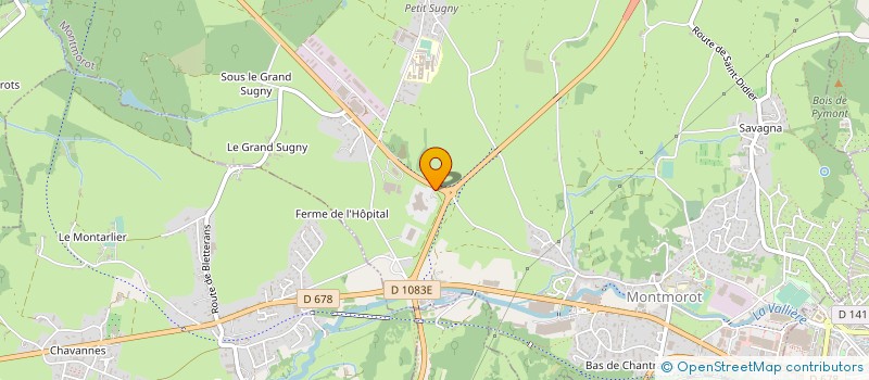 localisation de l'entreprise JMJ JURA BRESSE  MONTMOROT