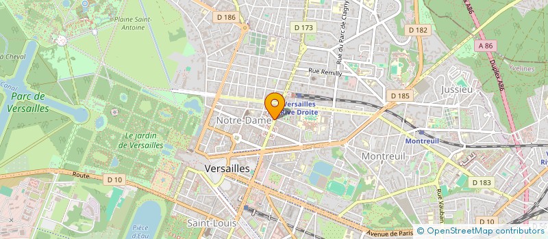 localisation de l'entreprise JMJ MODE à VERSAILLES