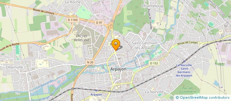 localisation de l'entreprise JMJ SCI  ARPAJON