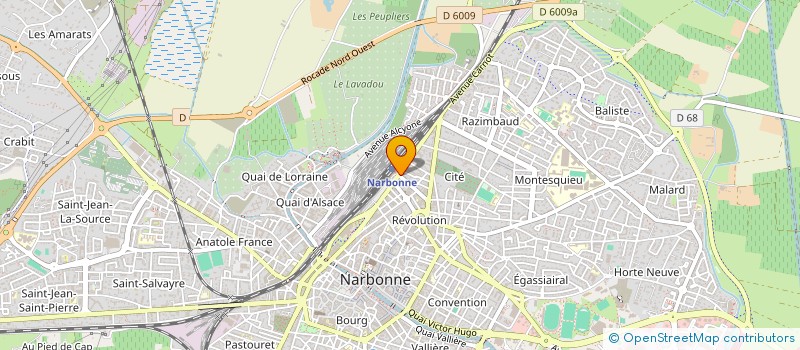 localisation de l'entreprise JMJC DISTRI  NARBONNE