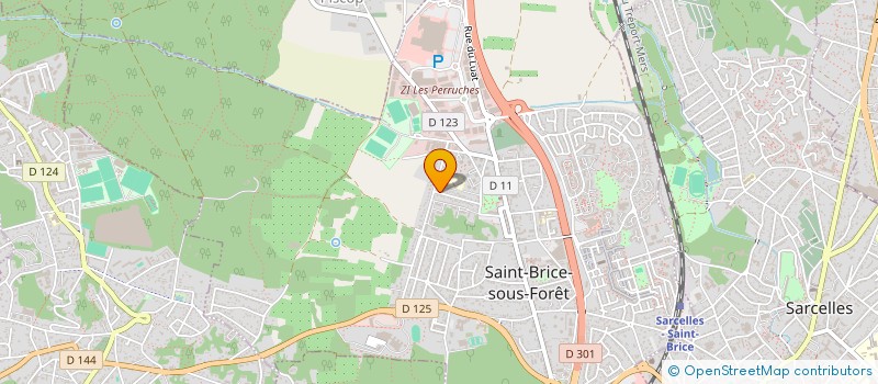 localisation de l'entreprise JMK à SAINT-BRICE-SOUS-FORET