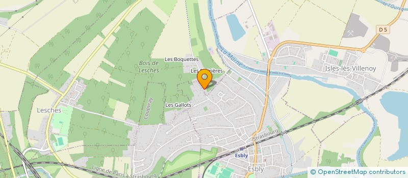 localisation de l'entreprise JMK ASSOCIES  LESCHES