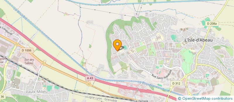 localisation de l'entreprise JMK IMMO  L'ISLE-D'ABEAU