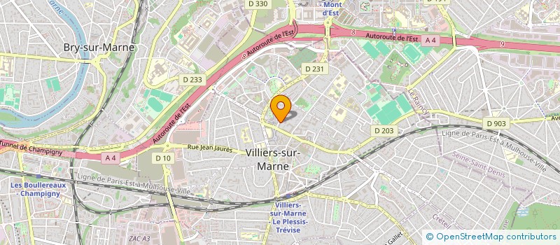 localisation de l'entreprise JMK PLOMBERIE à VILLIERS-SUR-MARNE
