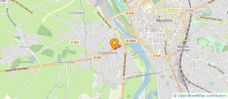 localisation de l'entreprise JML à MOULINS