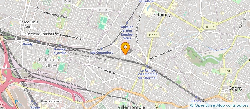 localisation de l'entreprise JML 93 à VILLEMOMBLE