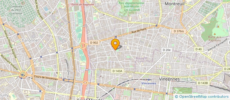 localisation de l'entreprise JML BOULANGERIE à MONTREUIL