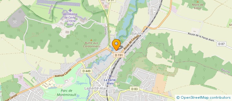 localisation de l'entreprise JML CHAUFFAGE à BAULNE