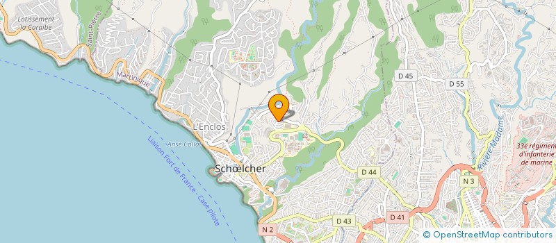 localisation de l'entreprise JML INVEST à SCHOELCHER