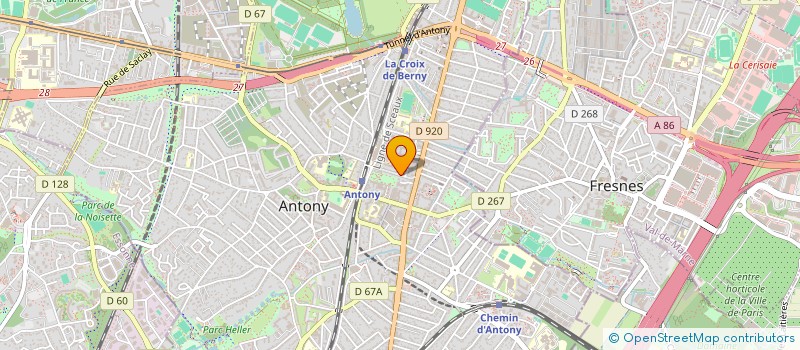 localisation de l'entreprise JML RESONANCE à ANTONY