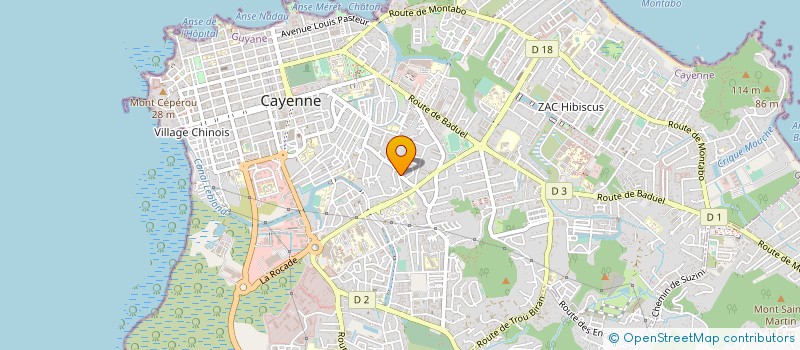 localisation de l'entreprise JML SECURITE à CAYENNE