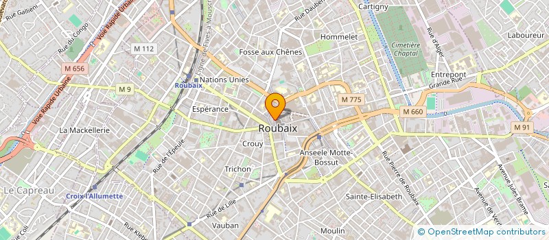 localisation de l'entreprise JMLN  ROUBAIX