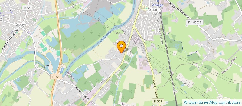 localisation de l'entreprise JMLR  ARNAGE