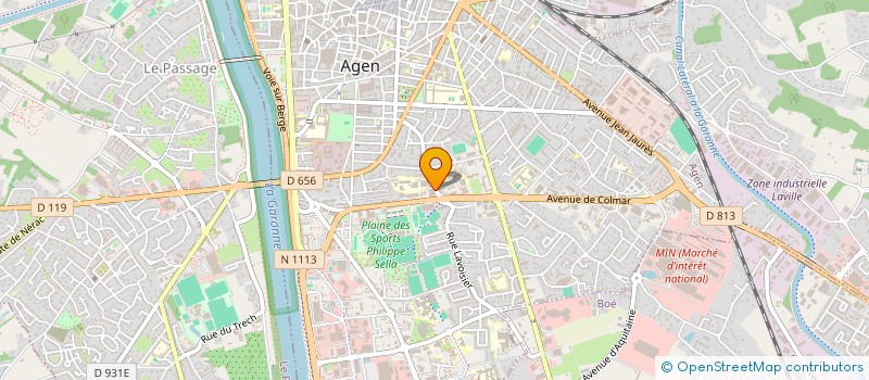 localisation de l'entreprise JMLT CONTROLE TECHNIQUE à AGEN