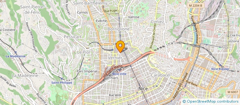 localisation de l'entreprise JMLVH à NICE