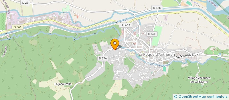 localisation de l'entreprise JMLW BATIMENT  LA ROQUE D'ANTHERON