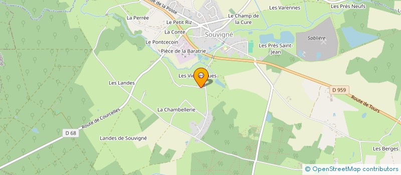 localisation de l'entreprise JMM à SOUVIGNE